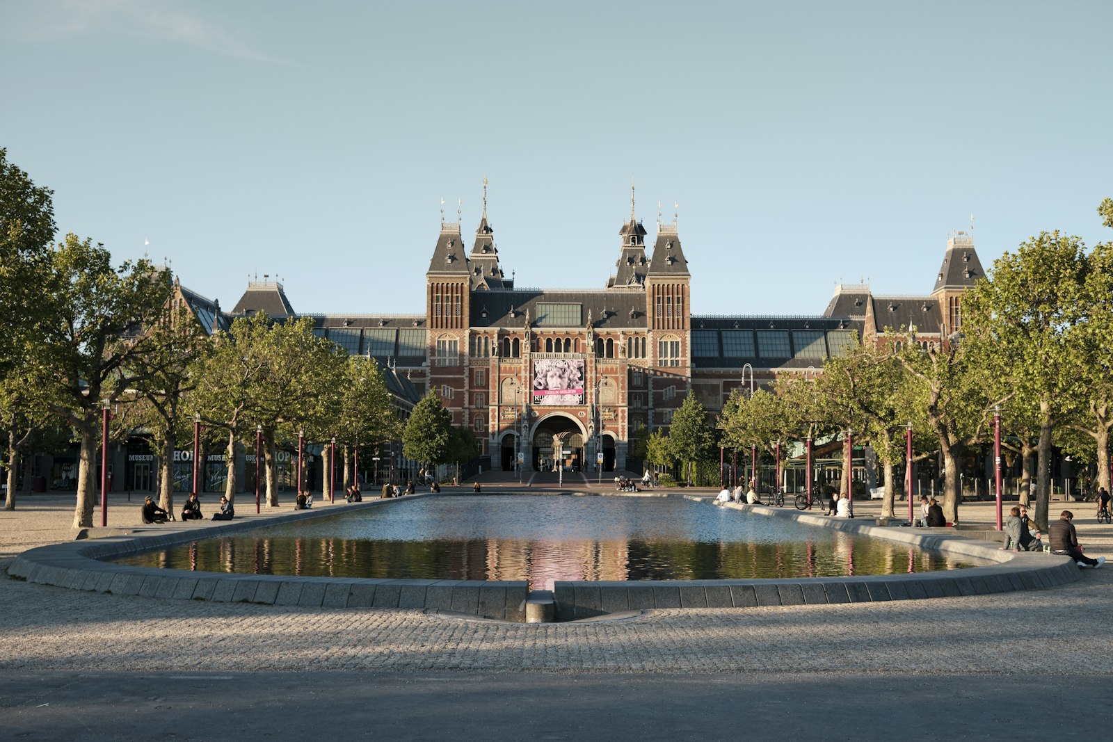 The Rijksmuseum on Museumplein, Amsterdam