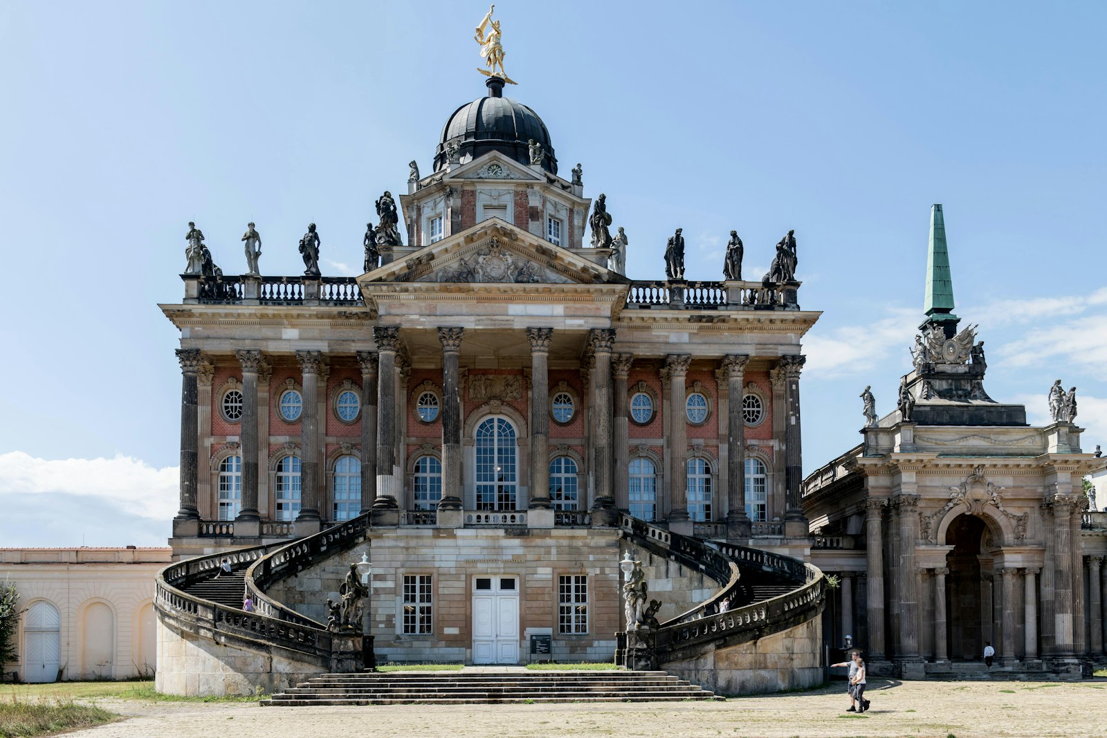 The Sanssouci Palace and its terraced gardens in Potsdam, Germany