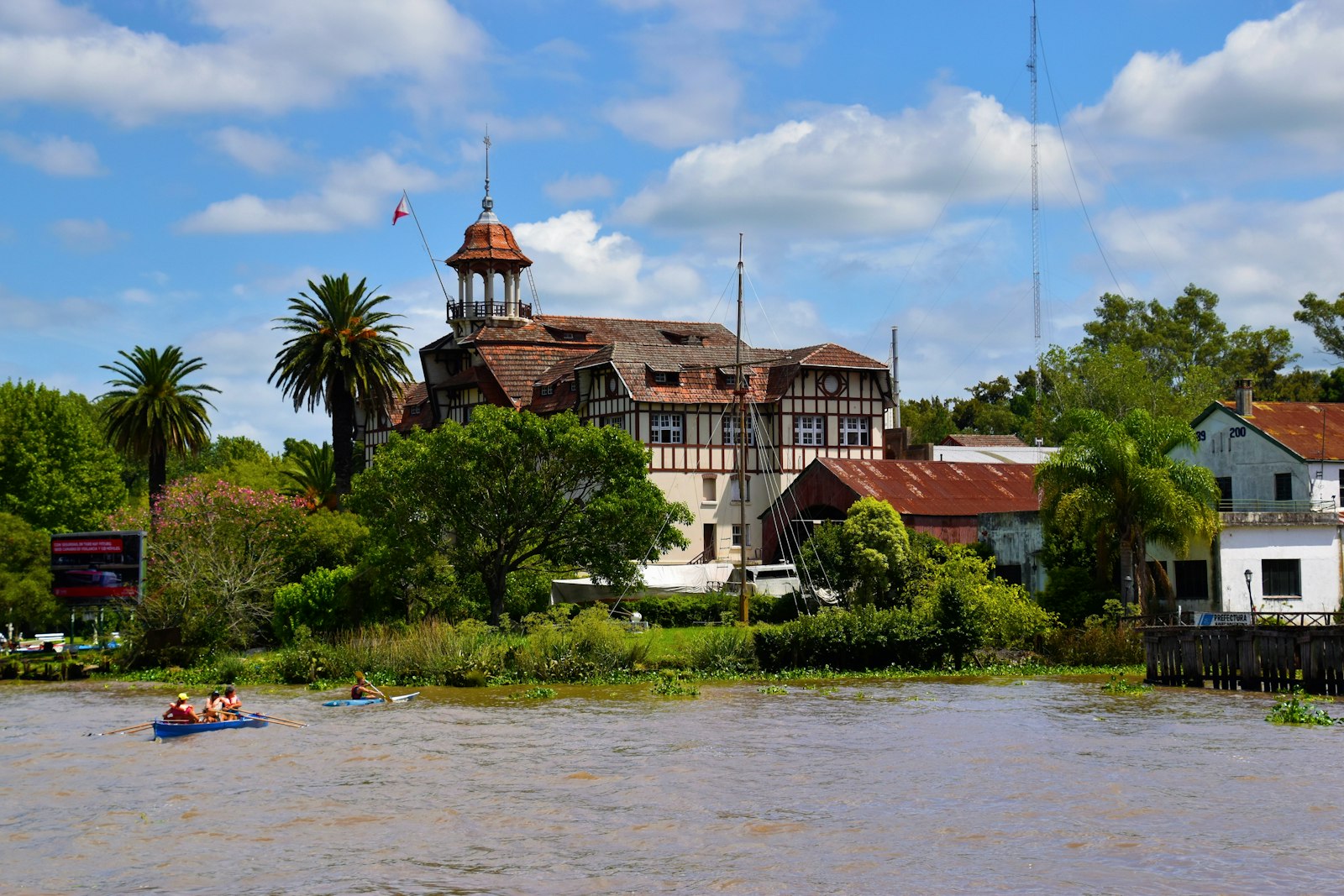 A riverside building in the Tigre Delta near Buenos Aires, Argentina