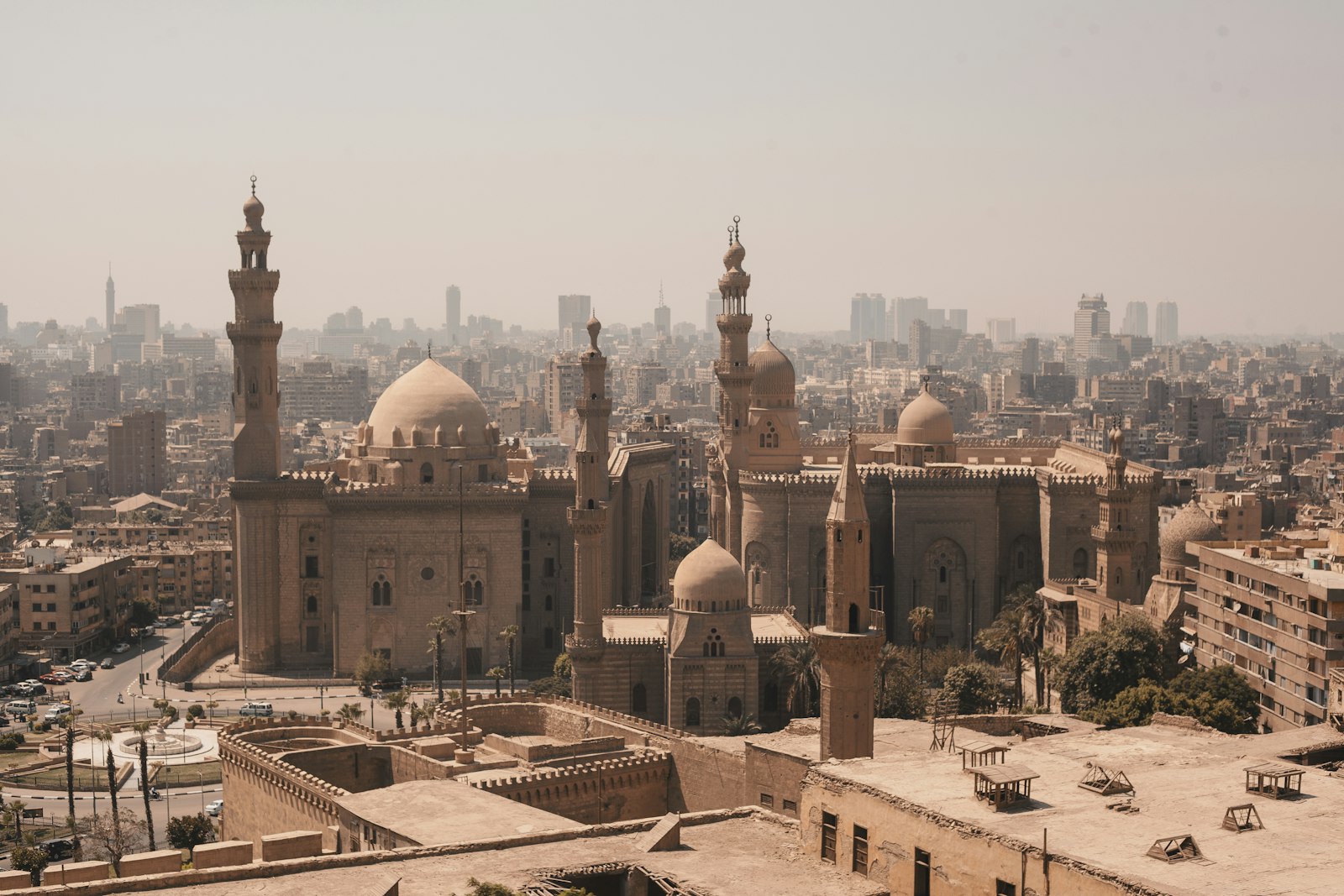 Historic mosques in the old city of Cairo, Egypt