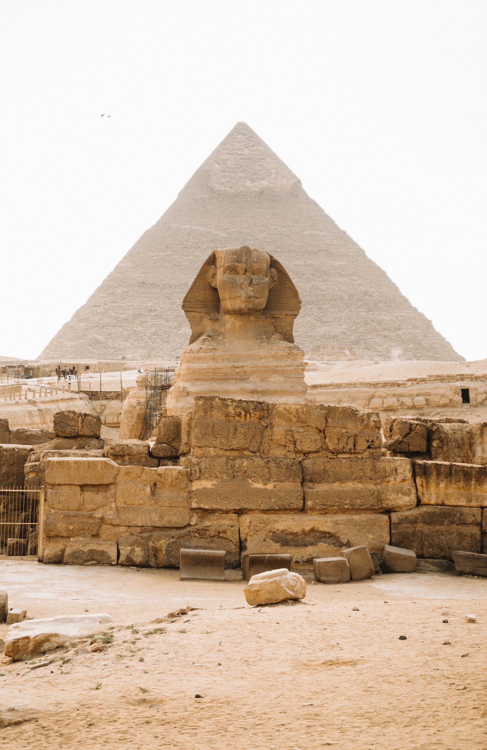 The Great Sphinx and the Great Pyramid of Giza, Egypt
