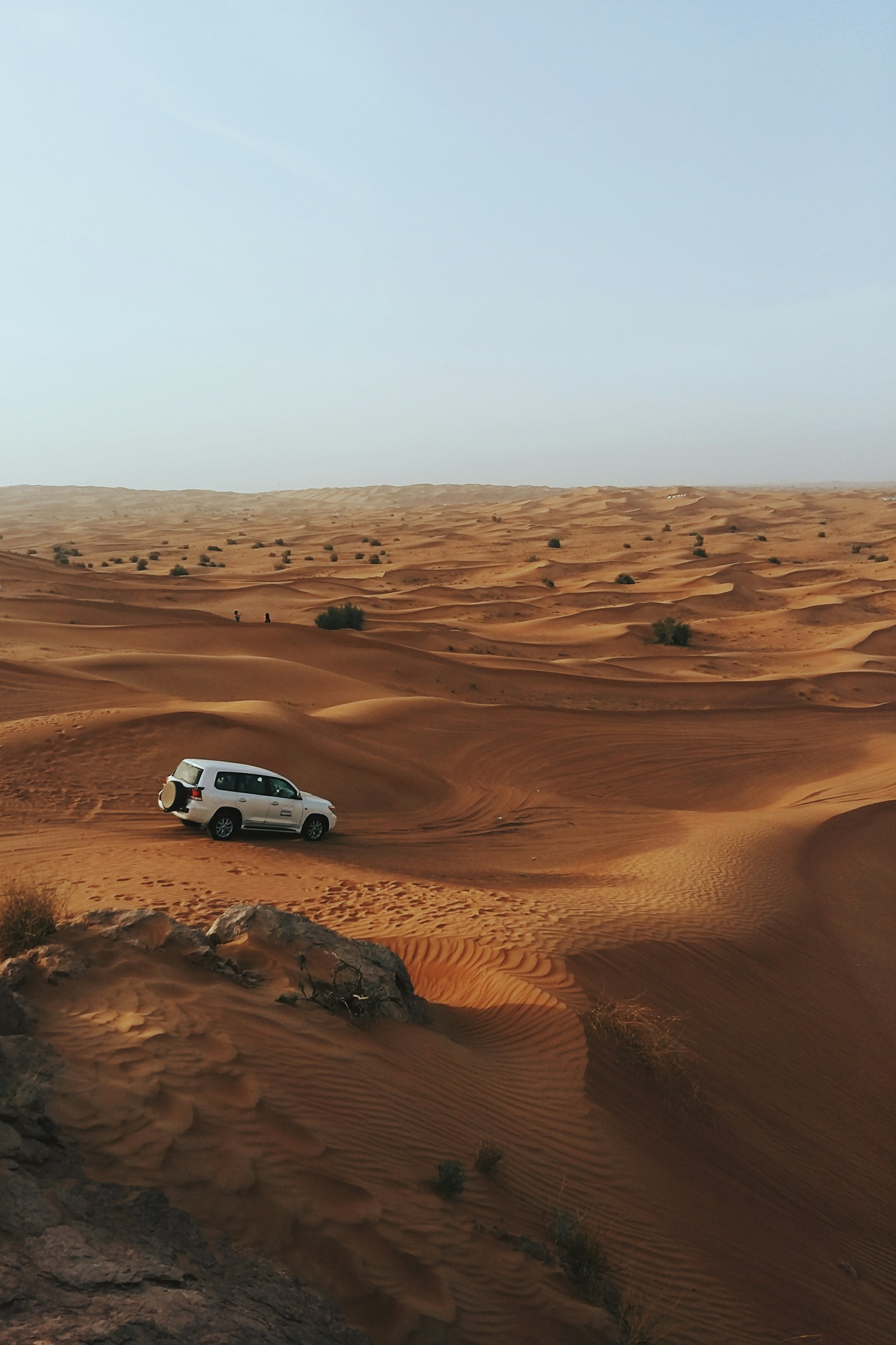 A safari vehicle in the Arabian Desert near Dubai