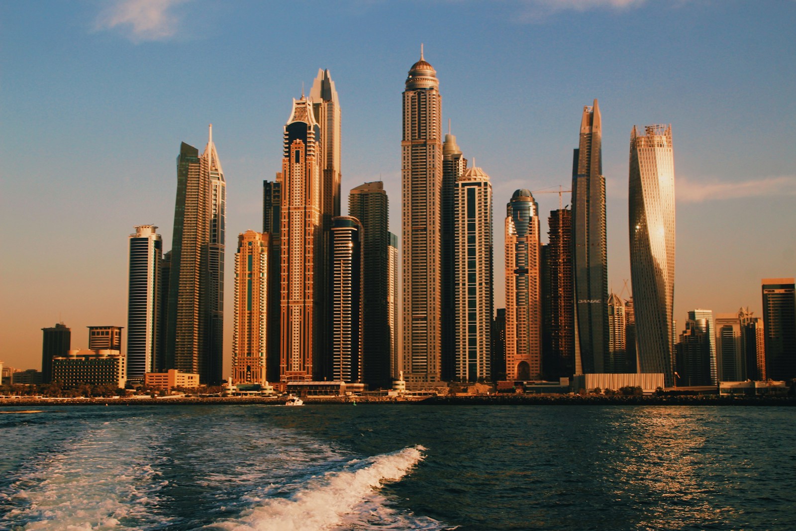 Waterfront high-rises at Dubai Marina
