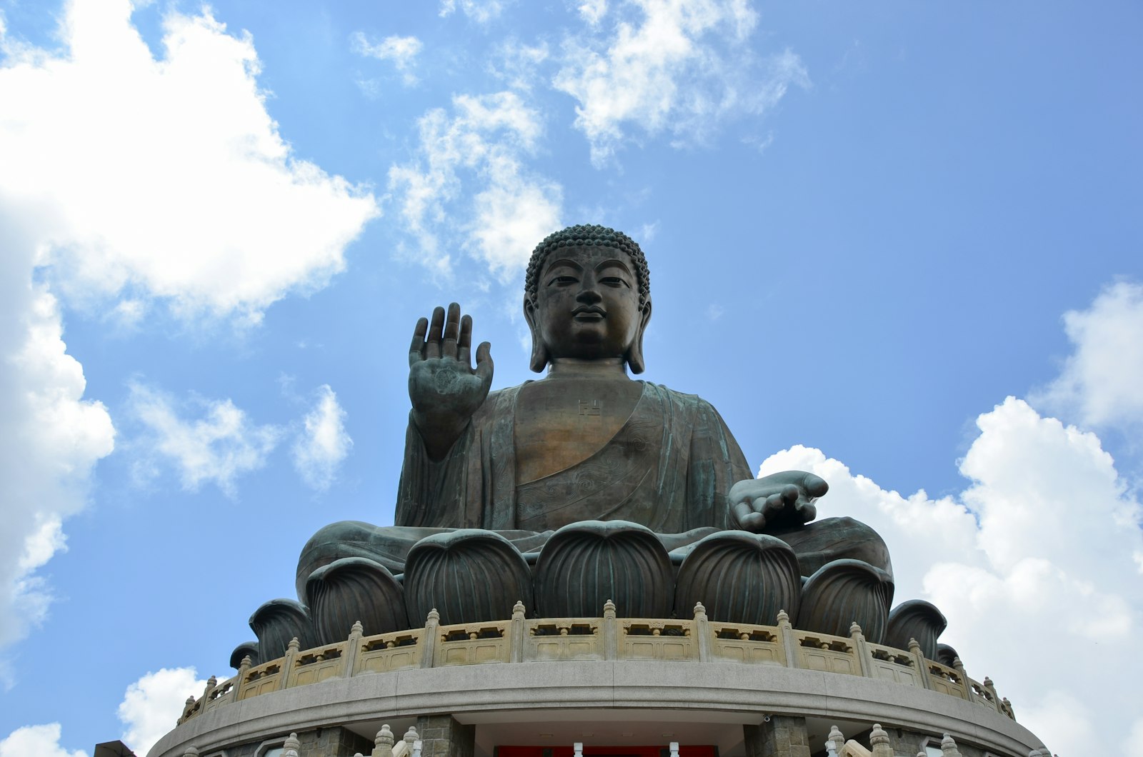 The Tian Tan Big Buddha on Lantau Island, Hong Kong