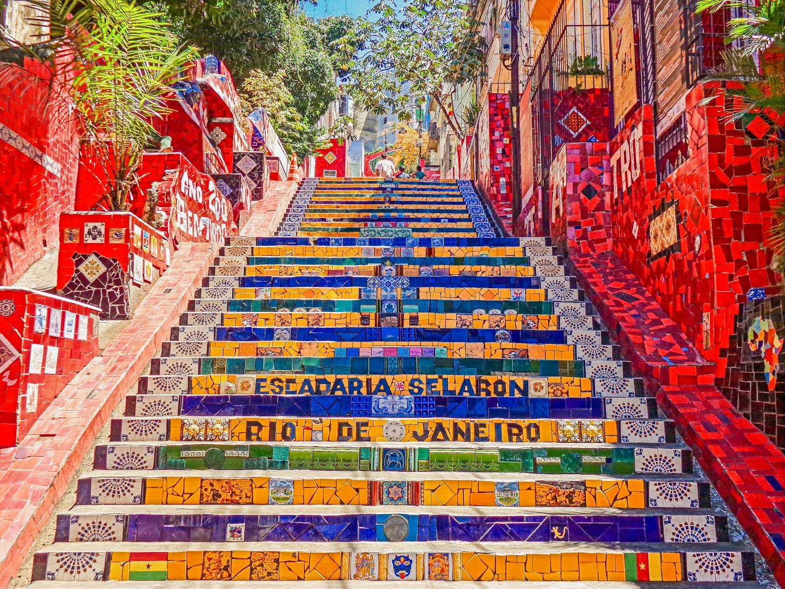 The colourful Selaron Steps in Rio