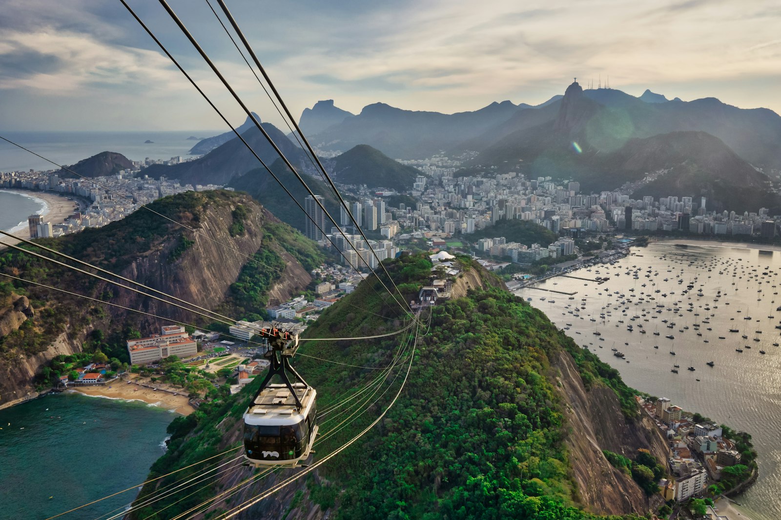 Cable cars to Sugarloaf Mountain in Rio