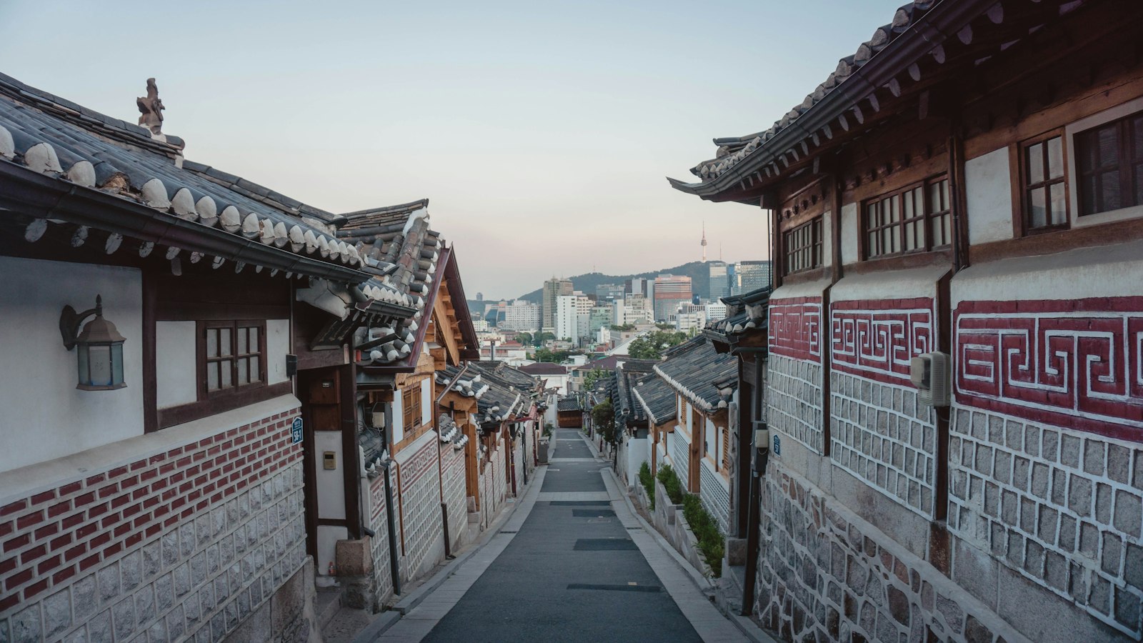 A hanok street in Bukchon, Seoul