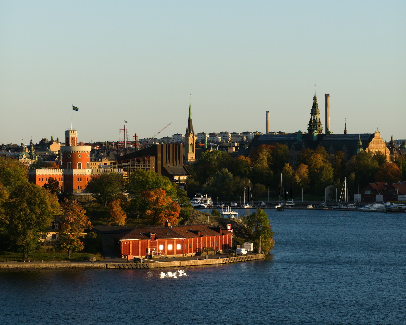 The waterfront and rooftops of Stockholm, Sweden