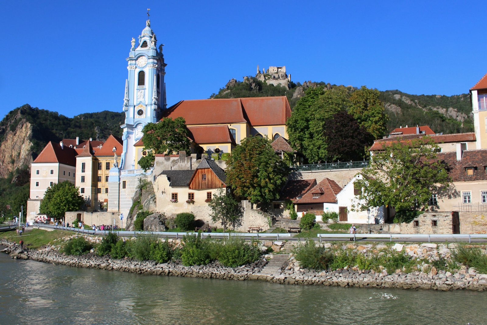 The town of Durnstein on the Danube in the Wachau Valley, Austria