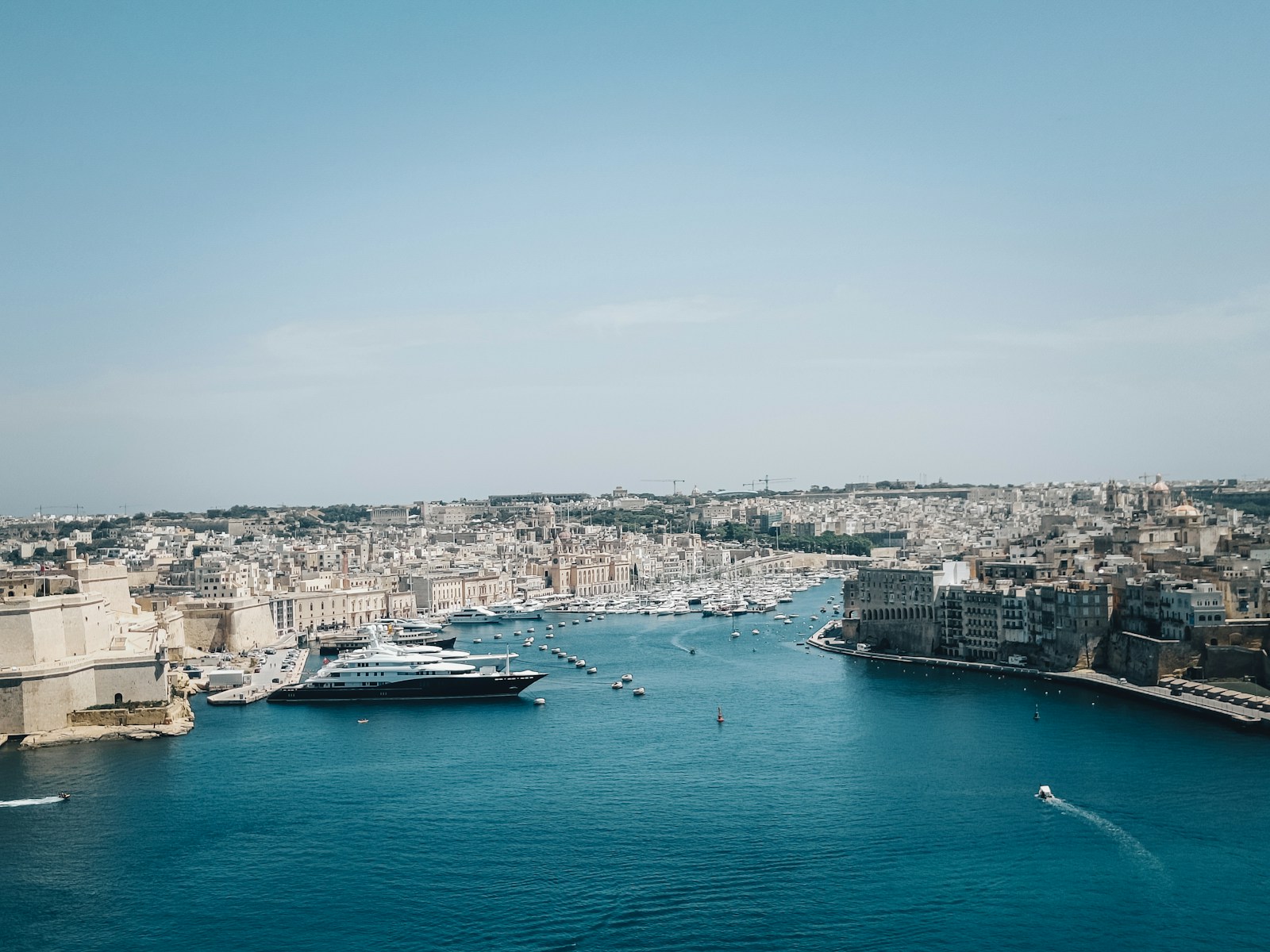 The fortified honey-stone cities and yachts of Malta's Grand Harbour